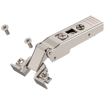 72T550A.TL Петля Clip top 120°, накладная, без пружины для алюм. рамок под саморез, никель