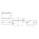 02.0390 Ручка I-line C=96, алюминий