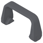 70T4503.09 Ограничитель угла открывания  CRISTALLO 92°, т.-серый