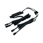 15.0403 Выключатель SWITCH, врезной, двойной, на преграду, черный