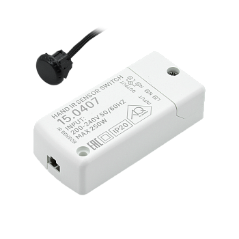 15.0407 Выключатель SWITCH инфракрасный, на взмах руки, белый