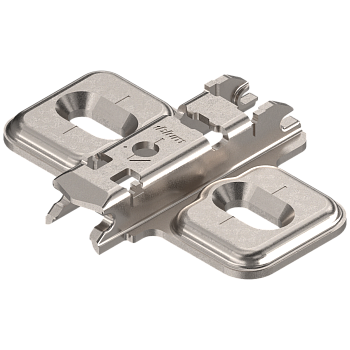 173L6100  Планка ответная крестообразная, H=0, под саморез, никель