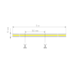 15.0342 Лента светодиодная 2216 240 LED, 24V	, IP 65, нейтральный белый